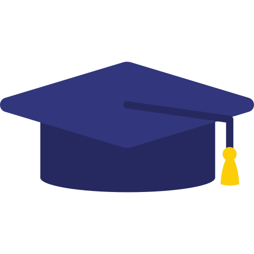 sombrero de graduado icono gratis