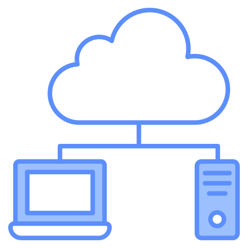 computación en la nube icono gratis