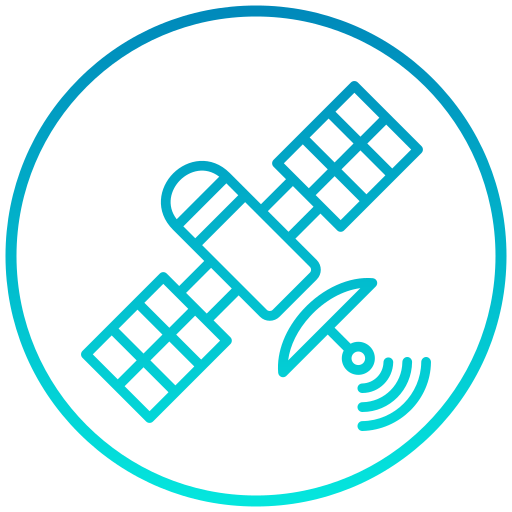 tecnología satelital icono gratis