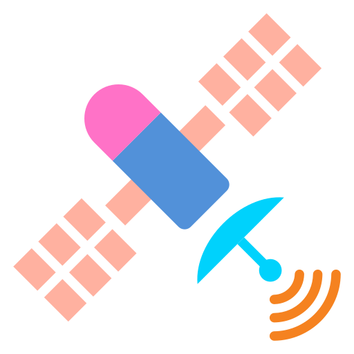 tecnología satelital icono gratis