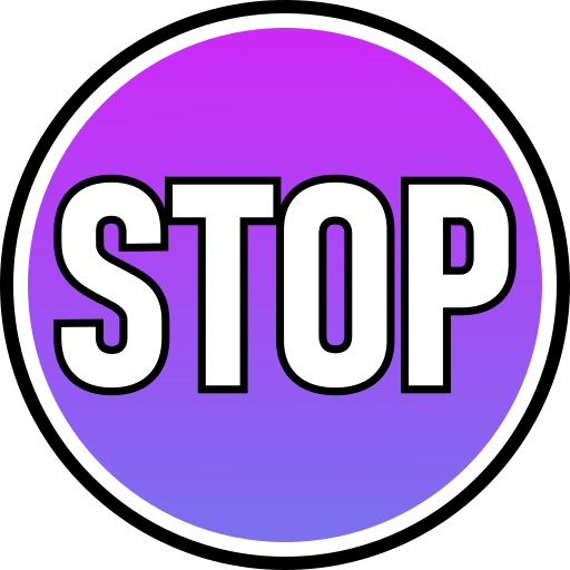 Stop free icon