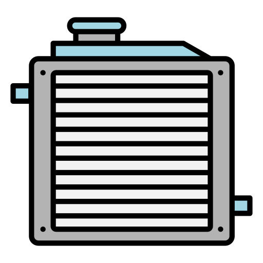 radiador del coche icono gratis