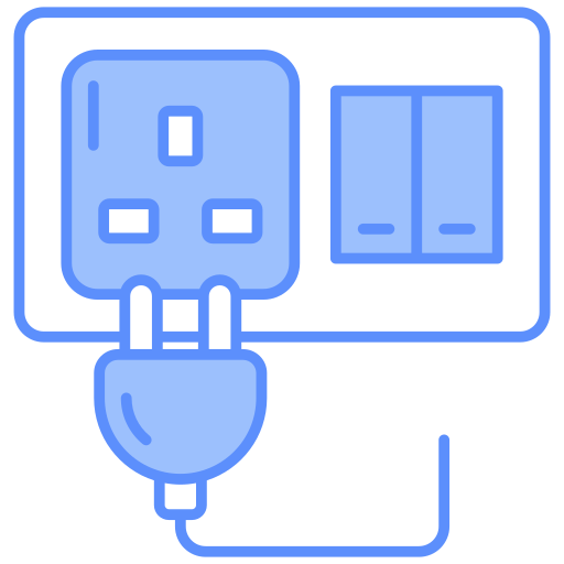 toma de corriente del interruptor icono gratis