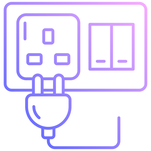 toma de corriente del interruptor icono gratis