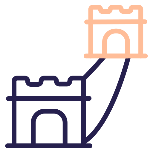 muralla grande china icono gratis