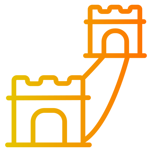 muralla grande china icono gratis