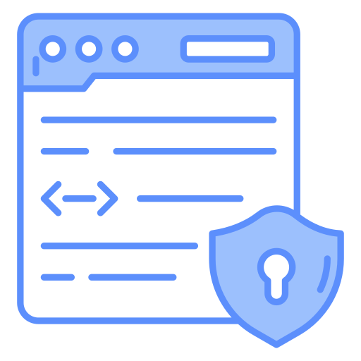 programación segura icono gratis