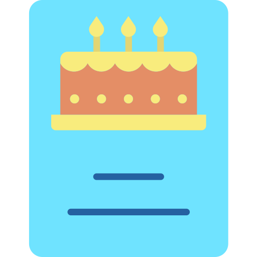 Tarjeta de felicitación icono gratis