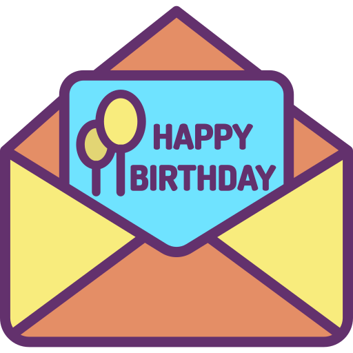 tarjeta de cumpleaños icono gratis