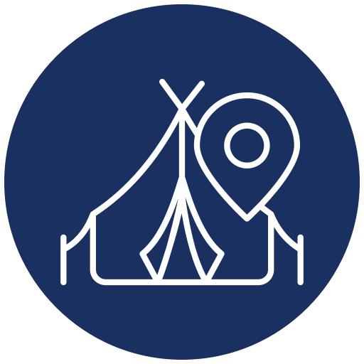 cámping icono gratis