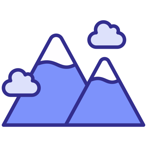 montañas icono gratis