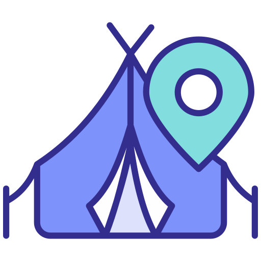 cámping icono gratis