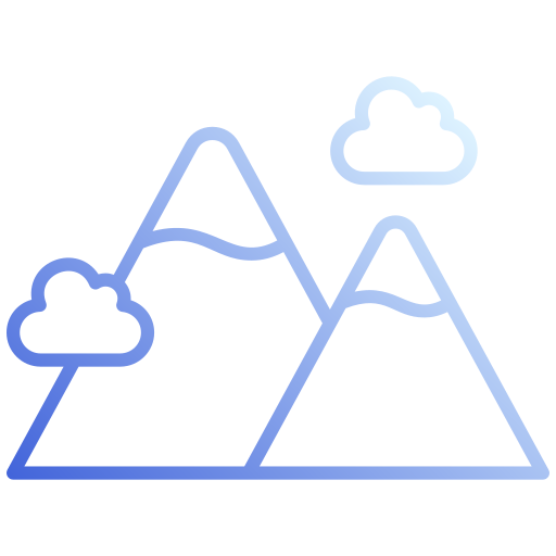 montañas icono gratis