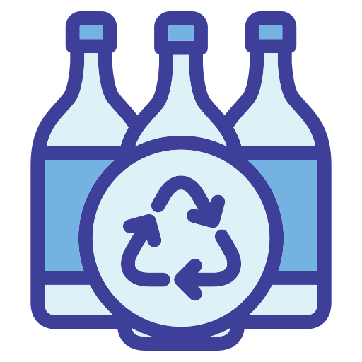 botella de reciclaje icono gratis