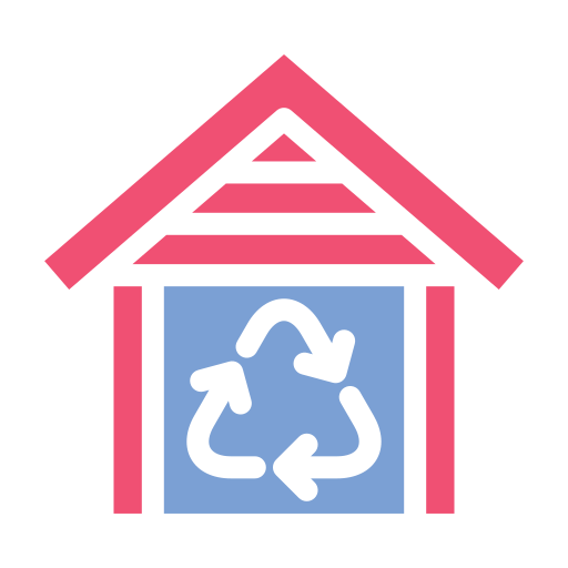 centro de reciclaje icono gratis