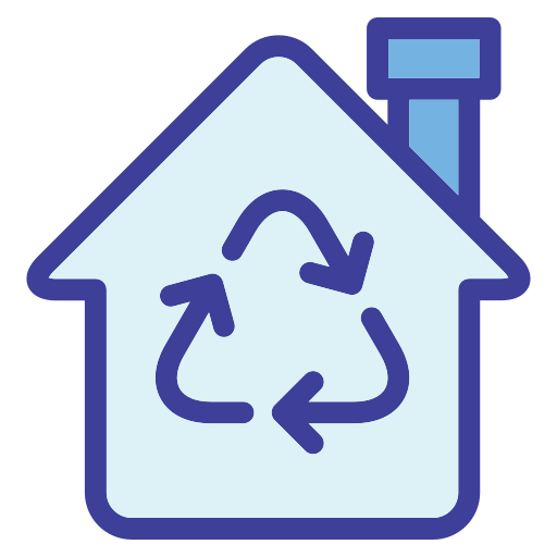 Sustainable home free icon