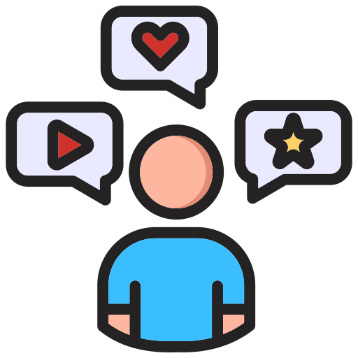 hombre de influencia icono gratis