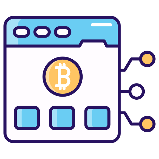 sitio web de bitcoin icono gratis