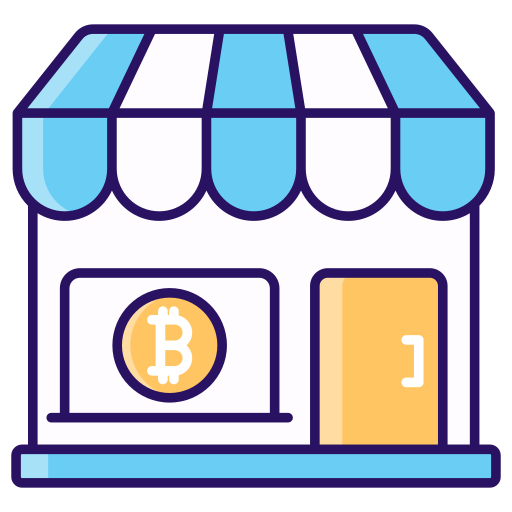 tienda de bitcoins icono gratis