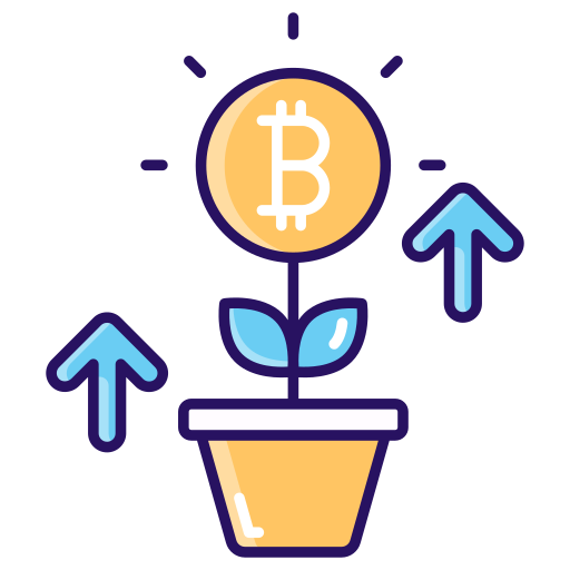 planta de bitcoin icono gratis