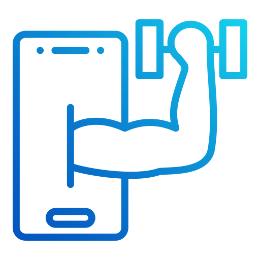 aplicación de fitness icono gratis