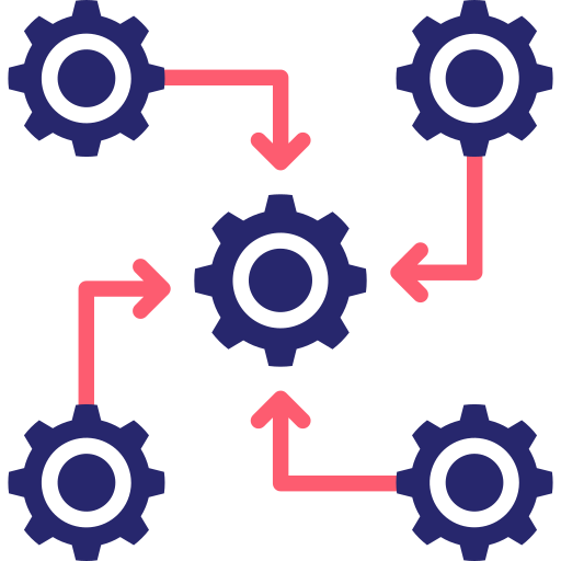 integración icono gratis