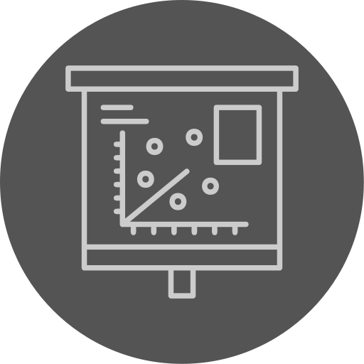 diagrama de dispersión icono gratis