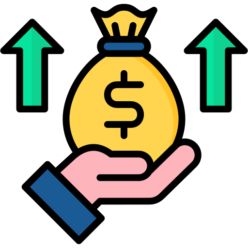 ganancia icono gratis