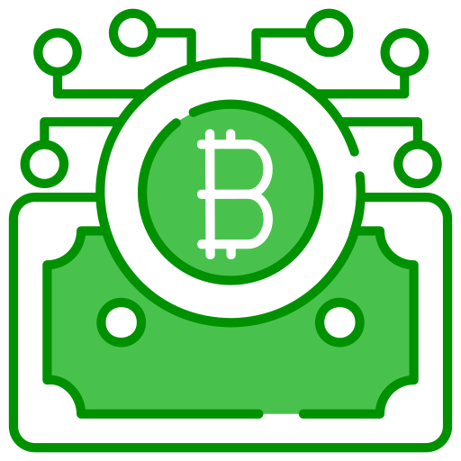 red bitcoin icono gratis