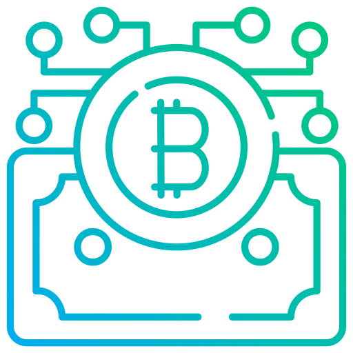 red bitcoin icono gratis