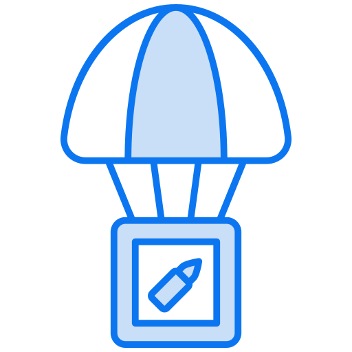 livraison par parachute Icône gratuit livraison par parachute Icône gratuit