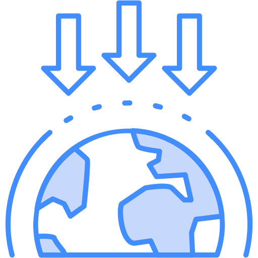 Ozone depletion free icon