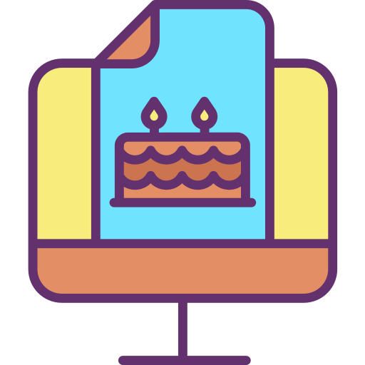 tarjeta de cumpleaños icono gratis