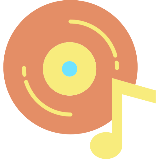 Disco de música icono gratis