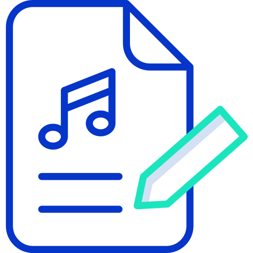 fichier de musique Icône gratuit