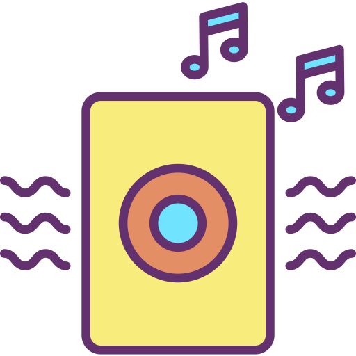 Sistema de musica icono gratis