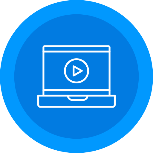 Online streaming free icon Online streaming free icon