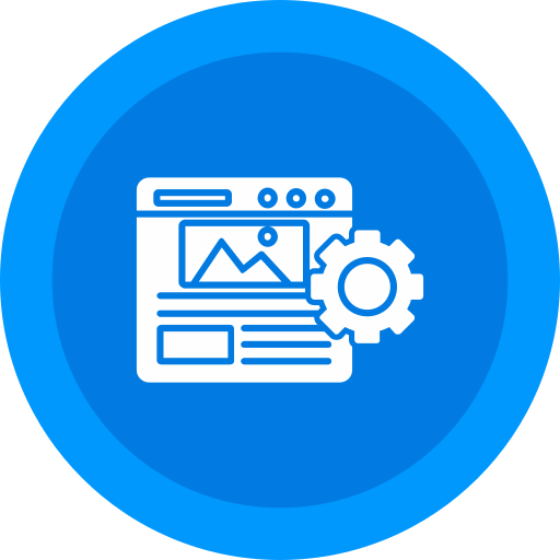 sistema de gestión de contenidos icono gratis