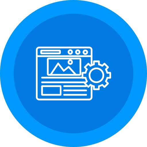 sistema de gestión de contenidos icono gratis