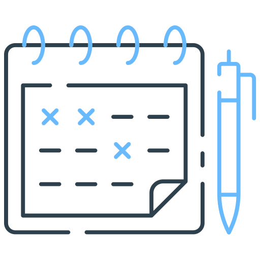 planificación del calendario icono gratis