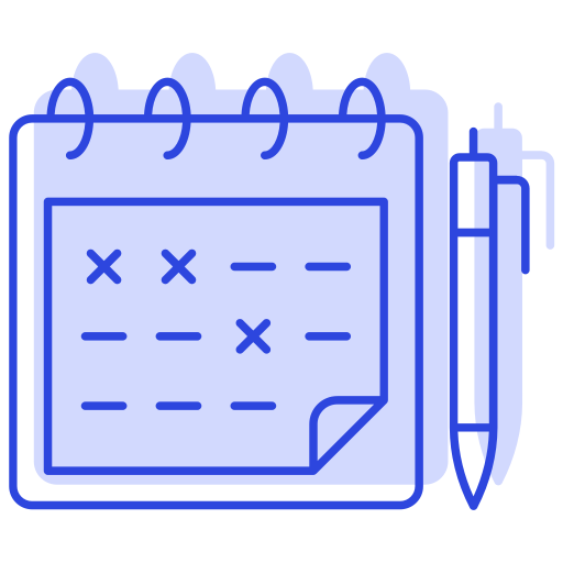 planificación del calendario icono gratis
