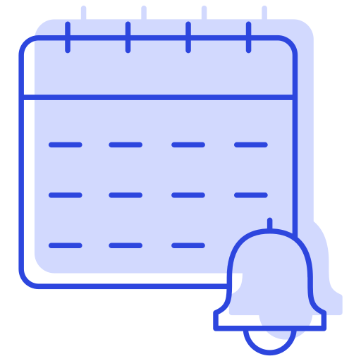 alerta de calendario icono gratis