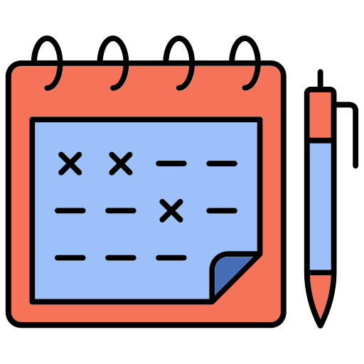 planificación del calendario icono gratis