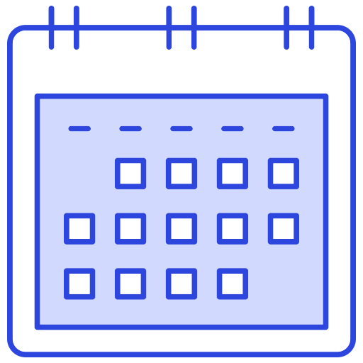 esquema del calendario icono gratis