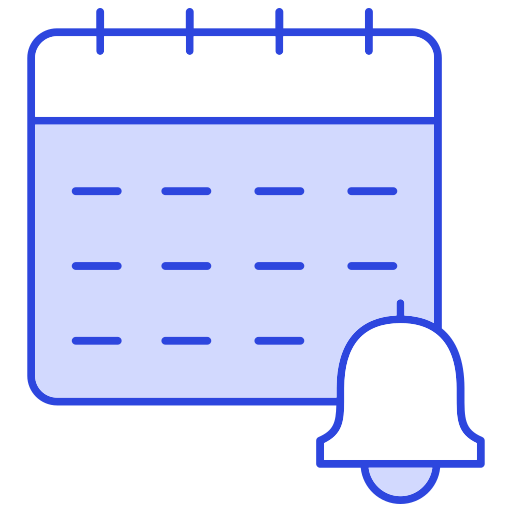 alerta de calendario icono gratis