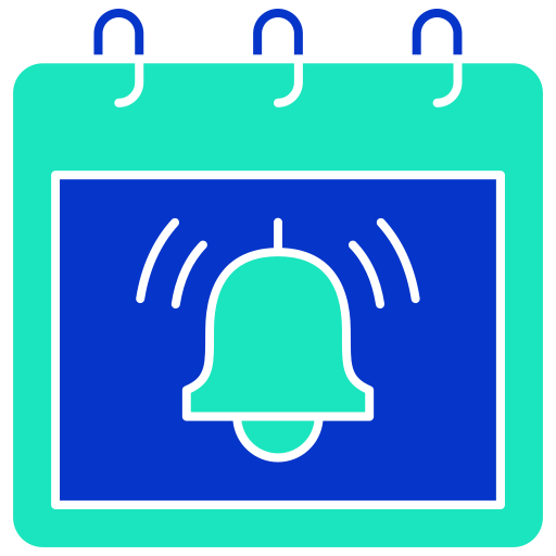 alerta de calendario icono gratis