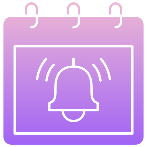 alerta de calendario icono gratis