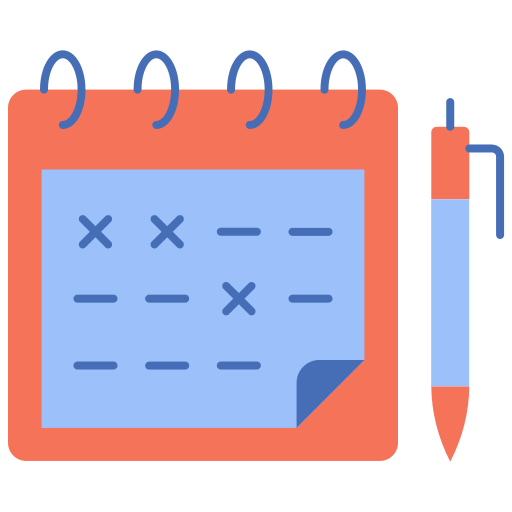 planificación del calendario icono gratis