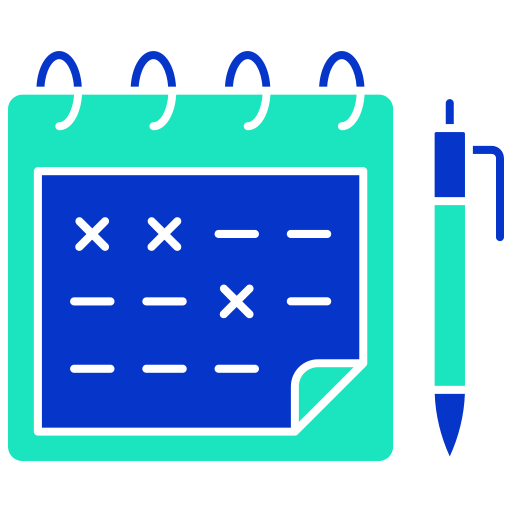 planificación del calendario icono gratis
