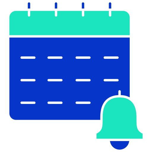 alerta de calendario icono gratis